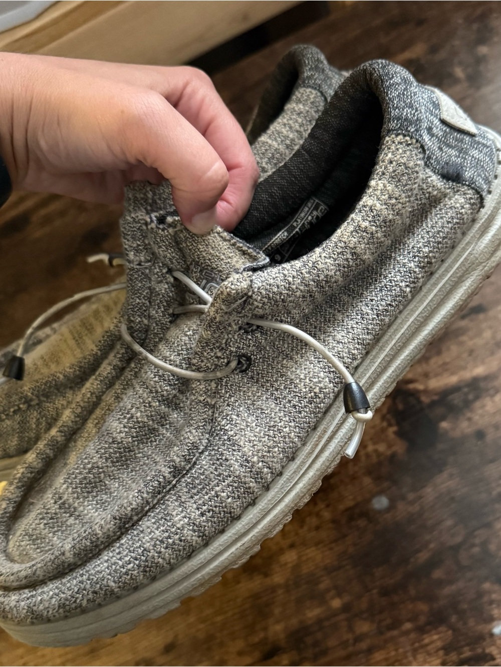 Men's Hey Dudes- Gray Knit